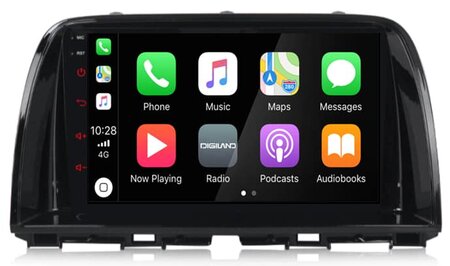 DAB+ autoradio navigatie voor Mazda 6 | Apple Carplay en Android | DSP sound | Qled 9-inch ARG-900DAB