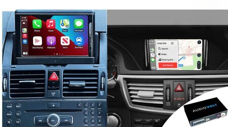 Mercedes NTG 4.0 Wireless Carplay Android auto navigatie interface met DSP sound | 5.0 ghz o.a. C klasse W204 E klasse W212 CLS CL en GLK klasse