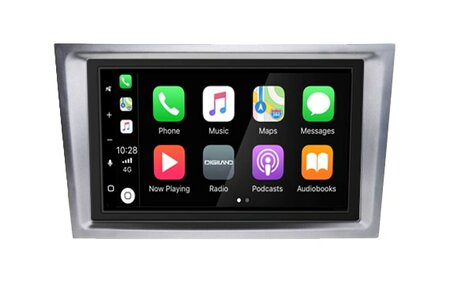 DAB+ Wireless Apple Carplay & Android auto voor Opel Astra Corsa Vivaro Zafira en meer (zilver) navigatie Audiovolt XPA-675DBT