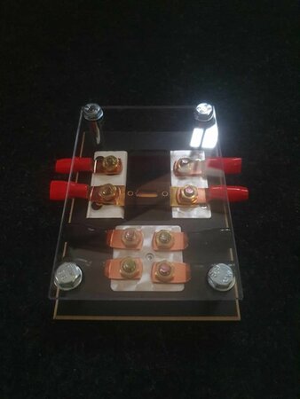 zekering houders met aluminium strip (+plus en -min spots)