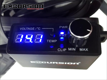 EXCURSION SXA VRC COMP - External Volume Controle w. blue Volt and Temperatur Display