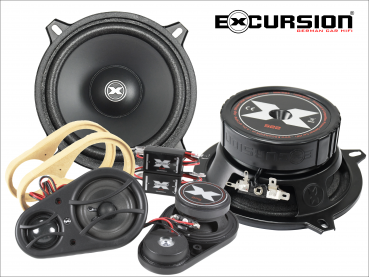 EXCURSION SX 5.3C+dB - 13cm DIN 3Way Double Bass Component