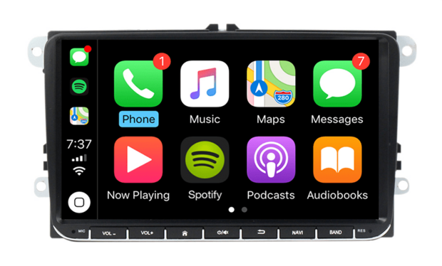9 inch octa core navigatie draadloos Car link | Android autoradio geschikt voor Volkswagen Seat Skoda | DAB+