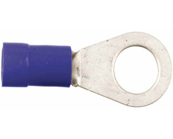 Ring Kabelschoen blauw1.5 - 2.5 mm&sup2; / opening 6.5 mm ( 100 items ) Ring Kabelschoen blauw1.5 - 2.5 mm&sup2; / opening 6.5 mm ( 100 items )