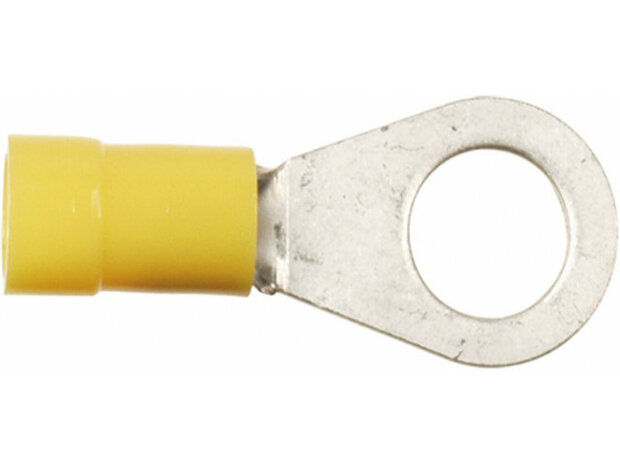 Ring Kabelschoen Geel 4.0 - 6.0mm&sup2; / Breedte 4.0 mm (100 stuks) Ring Kabelschoen Geel 4.0 - 6.0mm&sup2; / Breedte 4.0 mm (100 stuks)