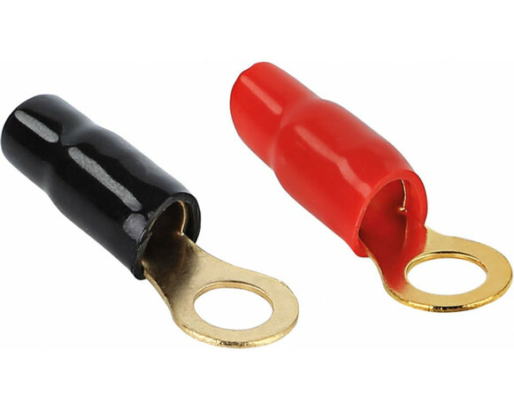 Ring kabelschoen 50 mm&sup2; &gt; 8,4 mm 1 x rood  1 x zwart Ring kabelschoen 50 mm&sup2; &gt; 8,4 mm 1 x rood  1 x zwart