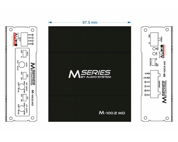M-SERIES 2-Kanaals MICRO-digitale-versterker