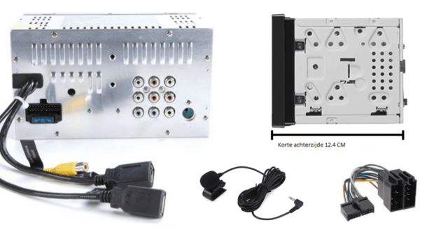 DAB+ Wireless Apple Carplay &amp; Android auto navigatie voor Ford Transit Custom 2012+ Audiovolt XPA-675DBT