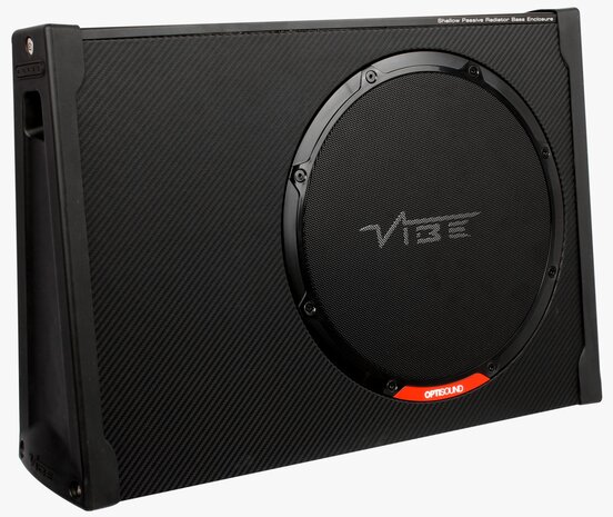 BLACKAIRT12S-V0: Black Air Slimline 12 inch Passive Radiator Subwoofer Enclosure