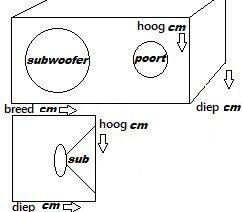subwoofer kist op maat (dual subwoofers)