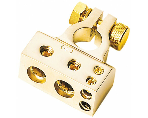 Batterij Behuizing / positive (goud ) 1 x 35 mm&sup2; /1 x 20 mm&sup2;/ 2x10mm