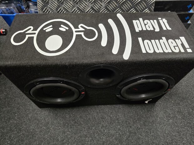 play it louder inc 2x 8 inch subwoofer
