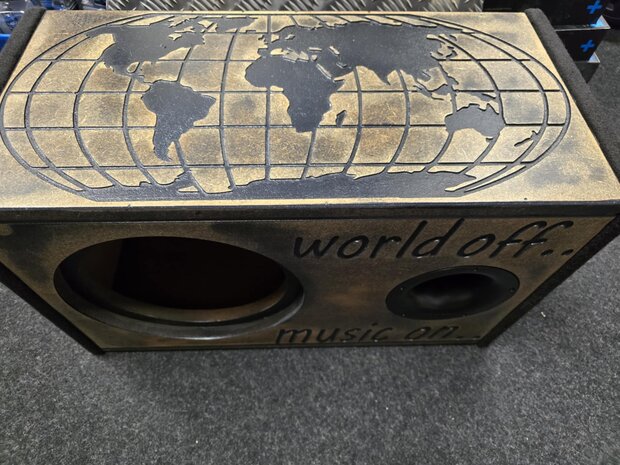 world of music on werreld kaart kist 1x10 inch