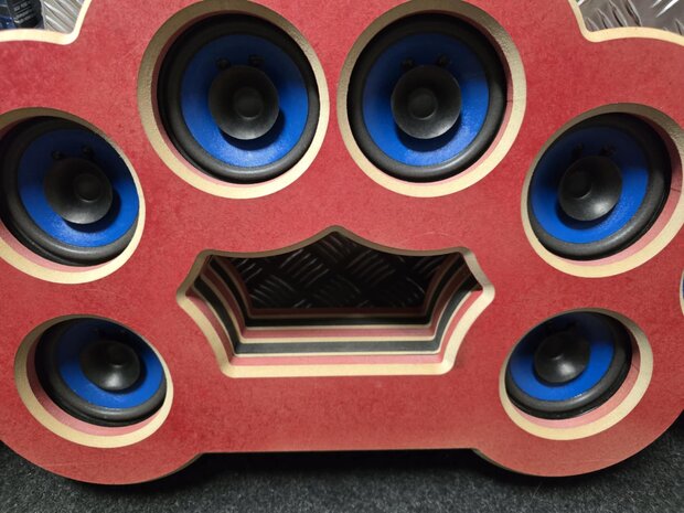  uniek design 10x 10cm speakers erg luid