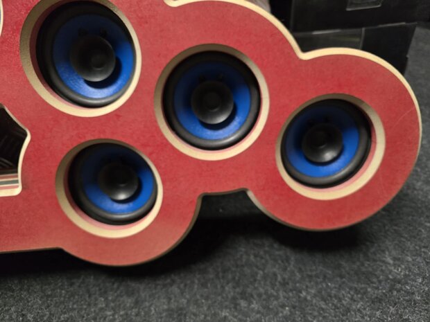  uniek design 10x 10cm speakers erg luid
