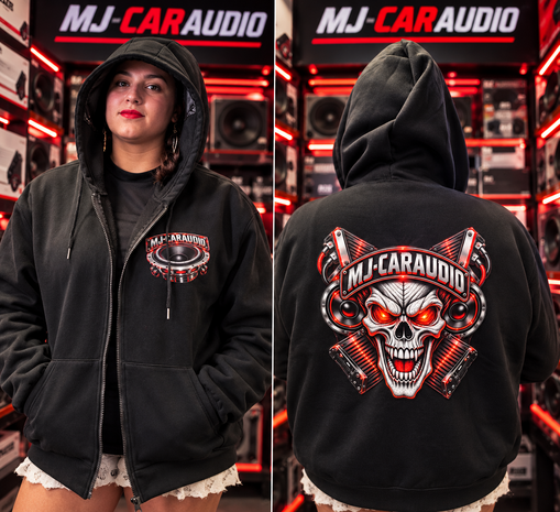 🔥 MJ-CarAudio Skull Hoodie &ndash; Full Zip