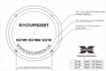 EXCURSION SX 402 - 10cm DIN 2way Coaxial with Silk Dome Tweeter