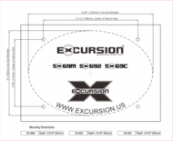 EXCURSION SX 692 - 15x22cm DIN 2way Coaxial with Silk Dome Tweeter