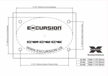 EXCURSION SX 462 - 10x15cm DIN 2way Coaxial with Silk Dome Tweeter
