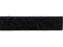 Klittenband Breedte 20 mm / Lengte 25 meter Zwart - zachte zijde