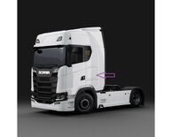 10" pasklare subwoofer kist voor Scania CR20 met MAD S2-10D2 subwoofer, 300Watt RMS, 2+2Ohm