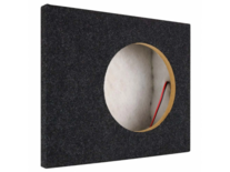 10" pasklare subwoofer kist voor Scania CR20, 17 Liter, 12&19 mm MDF