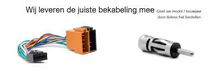 1-din autoradio Volvo S60, V70 en XC70 bellen muziek streaming