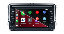 7-inch QLED draadloos CarPlay en Android auto navigatie geschikt voor Volkswagen Seat Skoda RNS vorm | 4GB ram 8-core | D040Q