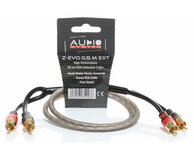 AUDIO SYSTEM HIGH-PERFORMANCE RCA-KABEL 500mm OFC cinch-kabelverlenging AUDIO SYSTEM HIGH-PERFORMANCE RCA-KABEL 500mm OFC cinch-kabelverlenging