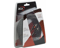 RCA kabel TYRO Economy Line 500cm met remote kabel RCA kabel TYRO Economy Line 500cm met remote kabel