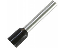 Adereindhuls voor kabelmaat: 4.0 mm² met zwarte isolatie Adereindhuls voor kabelmaat: 4.0 mm² met zwarte isolatie