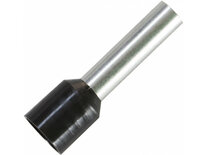 Adereindhuls voor kabelmaat: 10 mm² met zwarte isolatie Adereindhuls voor kabelmaat: 10 mm² met zwarte isolatie