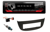 DAB / BT autoradio Renault Twingo | 4×50 watt | multicolor | Audiovolt AMS-450DAB