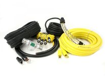 PRO 44 - 4 Channel 21,4mm² Installation Cable KIT - 1200 Watt