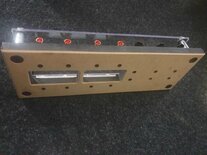 zekering houders met aluminium strip (+plus en -min