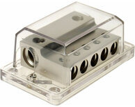 Power distribution block (silver) 2x35-50 mm²  / 5x20 mm²