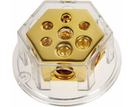 Power distribution block (gold) 2x20 mm² / 4x10mm²