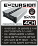 EXCURSION SXA 75 PRO - 4 Channel Amplifier - 2400 Watt