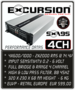 EXCURSION SXA 95 PRO - 4 Channel Amplifier - 4000 Watt