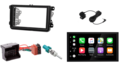 DAB+ Geschikt voor Volkswagen, Seat, Skoda Wireless Apple Carplay & Android auto autoradio – navigatie 4x80W Audiovolt XPA-675DBT-inclusief canbus