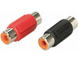 RCA connector female 1 x red / 1 x zwart RCA connector female 1 x red / 1 x zwart