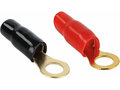 Ring kabelschoen 10 mm² > 10 mm 2 x rood  2 x zwart Ring kabelschoen 10 mm² > 10 mm 2 x rood  2 x zwart