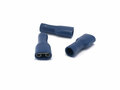 Kabelverbinder geïsoleerd Female blauw 6.3 mm / 1.5 - 2.5 mm² / A: 6.3mm - B: 0.8mm (100 stuks) Kabelverbinder geïsoleerd Female blauw 6.3 mm / 1.5 - 2.5 mm² / A: 6.3mm - B: 0.8mm (100 stuks)