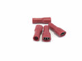 Kabelverbinder geïsoleerd Female Rood 6.3 mm / 0.5 - 1.5 mm² / A: 6.3mm - B: 0.8mm (100 stuks) Kabelverbinder geïsoleerd Female Rood 6.3 mm / 0.5 - 1.5 mm² / A: 6.3mm - B: 0.8mm (100 stuks)