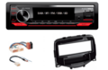 DAB / BT autoradio Peugeot 108, Toyota Aygo, Citroën C1 bouwjaar 2014 + | 4×50 watt | multicolor | Audiovolt AMS-450DAB