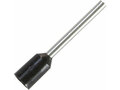 Adereindhuls voor kabelmaat: 2.5 mm² met zwarte isolatie Adereindhuls voor kabelmaat: 2.5 mm² met zwarte isolatie