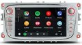Ford navigatie autoradio | octa core chip | Carplay en Android | zilver ovaal