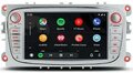 Navigatie voor Ford | DDR4 octa core chip 4GB ram| Carplay en Android 12 | DSP sound (zilver ovaal)
