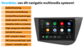 Seat Leon 2005-2012 navigatie draadloos Car link en Android | DDR4 octa core | DAB+ autoradio | Full HD 9” scherm