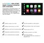 Wireless Apple Carplay & Android auto navigatie geschikt voor SAAB 9-5 2005–2011 Audiovolt XPA-675BT